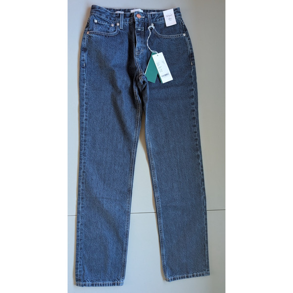 NWT Closed Denim Briston Straight Leg Jeans Size 25 Dark Blue 2C437 - Picture 2 of 15